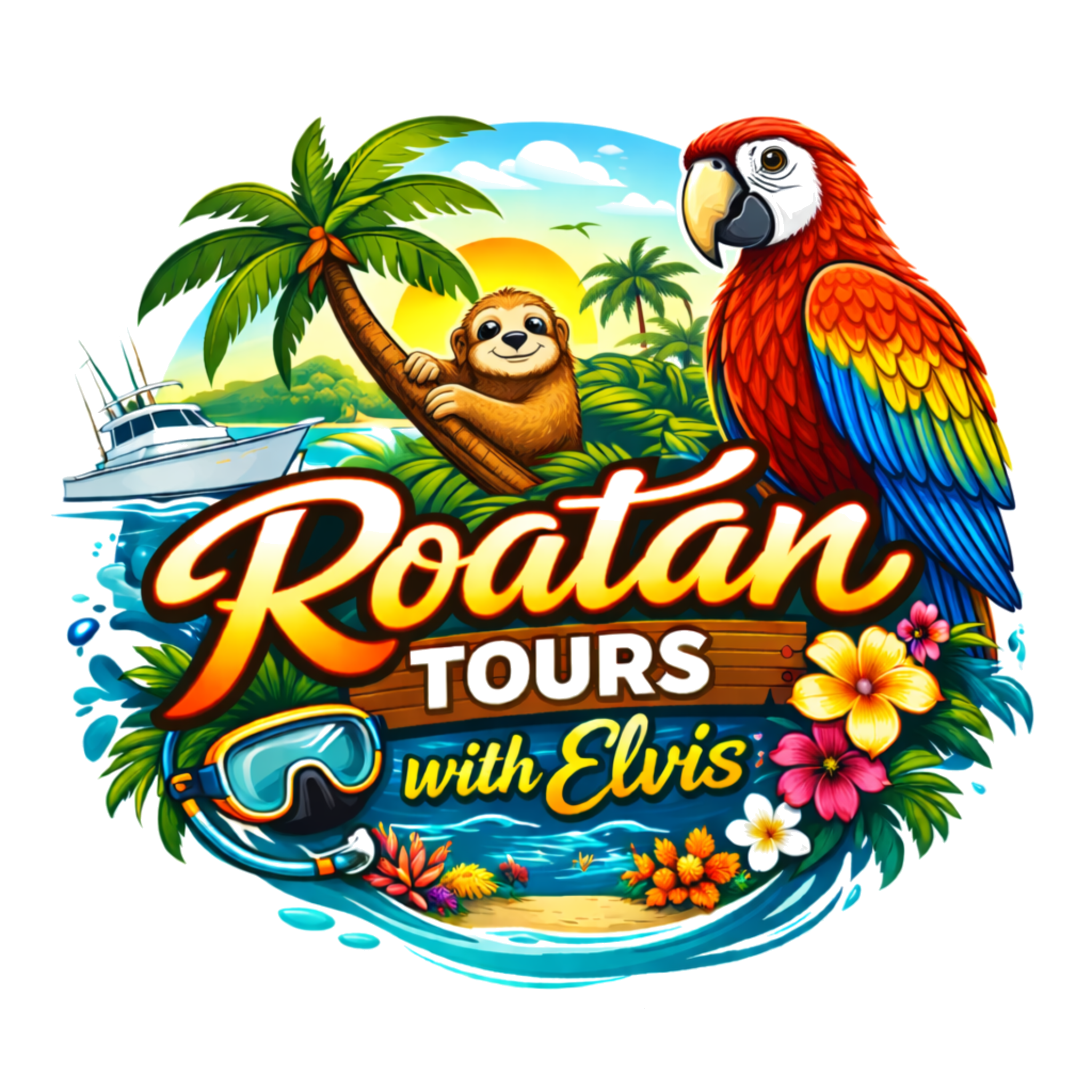 Roatan Tours with Elvis Logo