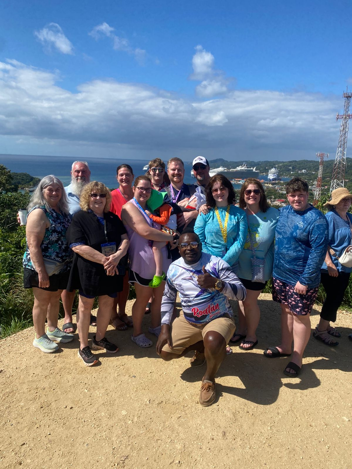 Elvis guiding cultural tour in Roatan