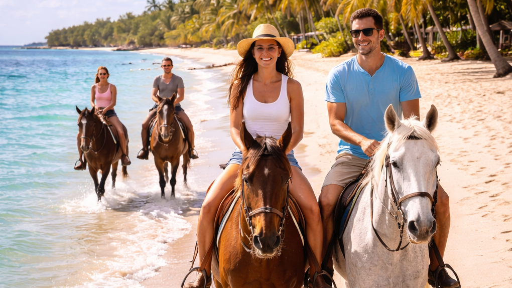 Horseback riding in Roatan