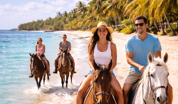 Horseback riding in Roatan